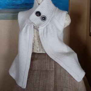 Beautiful White Wool Vest